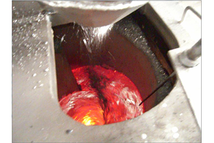Feeding Clean Aluminum Chips into Vortex Chamber