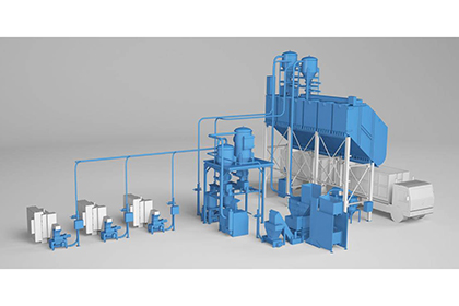Vacuum Aluminum Chips Transportation System
