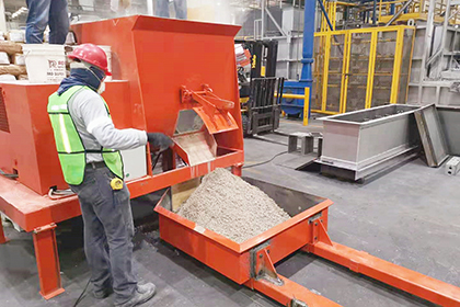 85t/ch American Aluminum Melting Furnace New Building Construction