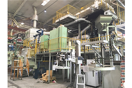 2.5t/h Aluminum Ingots and Chips Melting Furnace+Holding Furnace